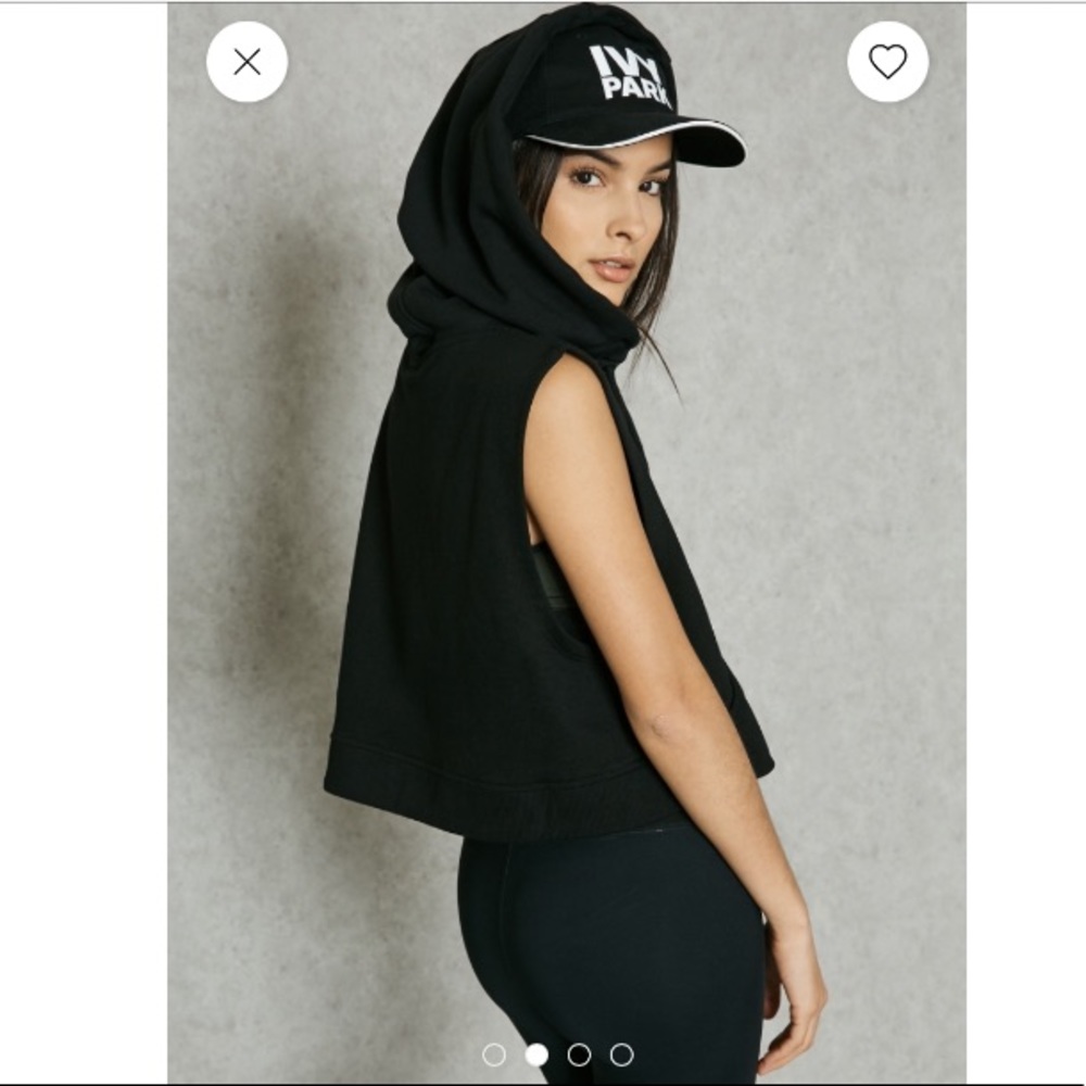 IVY Park Cropped Sleeveless Hoodie - Picture 2 of 16